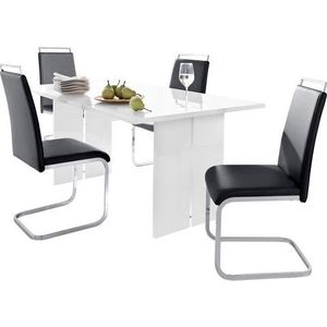 INOSIGN - Hoogglans Wit/Zwart - Bankstel - Innovatief Design