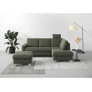 Home affaire Ecksofa »Summer L-Form«, mit Ottomane, wahlweise mit Bettfunktion und Bettkasten, Cord-Bezug