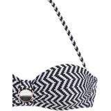 JETTE Bügel-Bandeau-Bikini mit Zier-Accessoires