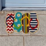 Slippers Vloermat - Flip Flop - Multicolor - Kunststof