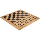 Houten damspel met damstukken en bord 28 x 28 cm - Denkspellen - Dammen