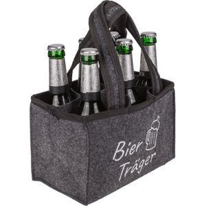 Flessendrager - Bierflessen - Flessentas - Bierfleshouder - 6flessen - kerstcadeau