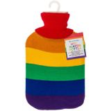 Kruik met zachte hoes - 1.7L inhoud - Warmwaterkruik - Regenboog hoes - Regenboog kruik - Pride LGBTQ