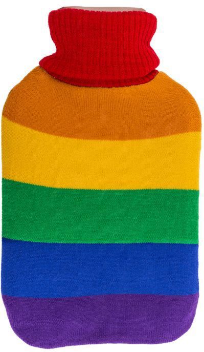 Kruik met zachte hoes - 1.7L inhoud - Warmwaterkruik - Regenboog hoes - Regenboog kruik - Pride LGBTQ
