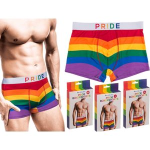 Pride boxer short- Regenboog onderbroek- Maat L - inclusiviteit- LGBTQ+ gemeenschap-cadeau voor pride-regenboog boxershort-originele onderbroek -originele boxershort