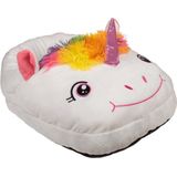 Out of the Blue - voetenwarmer groot slof eenhoorn/unicorn - one size - 30 x 27 cm - dierensloffen