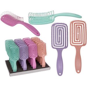 Out of the Blue - Flexibele Haarborstel - Handzaam Formaat - Geschikt voor Alle Haartypes