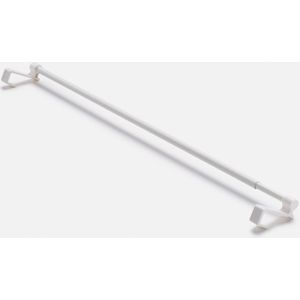HOJLKLD Plafond gordijnroede beugel, 4 stuks zware aluminium gordijnroede houders met bijpassende schroeven geschikt voor 1 inch tot 1-1/5 inch gordijnstangen