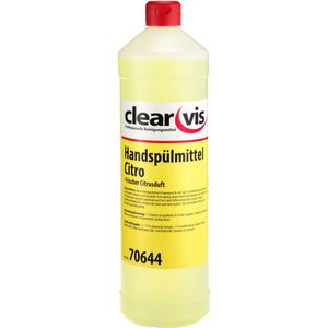Clearvis Afwasmiddel Clearvis Citro fles; 1000 ml; geel; 12 stuk / verpakking
