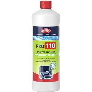 Eilfix Sanitairreinigers green Pro 110 ongelabeld volgens GHS-fles; 1000 ml; rood; 12 stuk / verpakking