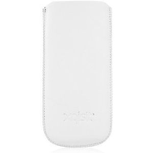 Xqisit 13449 leren hoes voor iPhone 5, wit