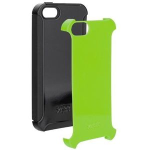 Xqisit 15573 Rugged beschermhoes voor iPhone 5S, zwart/groen