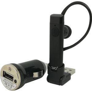 Avo+ Bluetooth Mono Hoofdtelefoon (Draadloze), Koptelefoon, Zwart