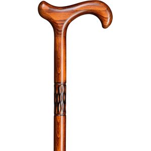 Gastrock - Houten Wandelstok - Bruin - Verlichtings-Derby - 94 cm