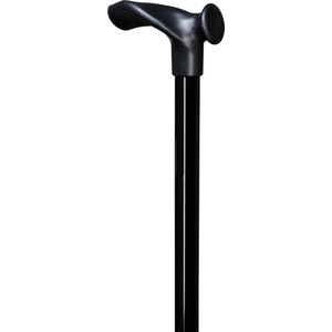 Gastrock - Verstelbare Wandelstok - Zwart - Ergonomisch Handvat - Voor Linkshandigen