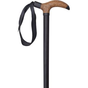 Gastrock - Beukenhout - Wandelstok - Zwart - Derby Handvat - Kurk