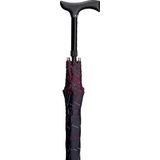 Gastrock - Verstelbare Wandelstok Paraplu - Zwart geblokt - 84 tot 92 cm