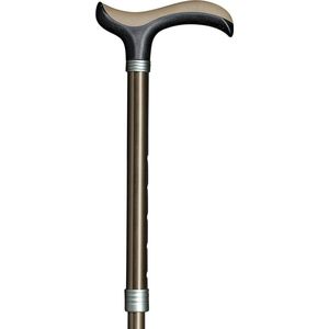 Gastrock - Verstelbare Wandelstok - Bordeauxrood - Soft Derby Handvat - Aluminium - Lengte 84 - 94 cm