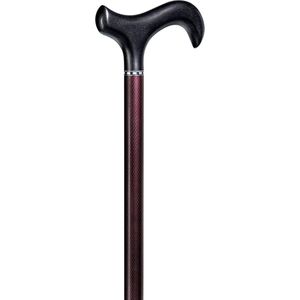 Gastrock - Carbon - Wandelstok - Aubergine - Uitschuifbaar - Lengte 79 - 96 cm