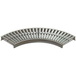 Gura Bocht 90° voor rollenbaan, baanbreedte 400 mm, asafstand 62,5 mm