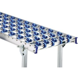 Gura Lichte wieltjesbaan, aluminiumframe en kunststof draagwieltjes, baanbreedte 300 mm, asafstand 75 mm, lengte 1 m