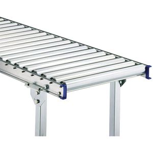 Gura Lichte rollenbaan, stalen frame met stalen draagrollen verzinkt, baanbreedte 300 mm, asafstand 100 mm, lengte 2,0 m