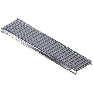 Gura Lichte rollenbaan, aluminium frame met aluminium draagrollen, baanbreedte 300 mm, asafstand 62,5 mm, lengte 1,5 m