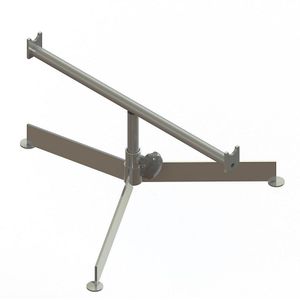 Gura Driepoot steunbok, licht, voor baanbreedte 600 mm, hoogte tot opzetvlak 210 - 350 mm