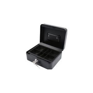 Olympia 6031 CB 770 Plus geldcassette inclusief GENIE valsgeldtester (van gepoedercoat staal, intrekbare handgreep, met munttelplank, veiligheidscilinderslot, 30 x 24 x 9 cm), zwart