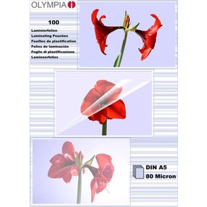 OLYMPIA Laminierfolien glänzend 80 mikron A5