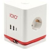 Steckdosenwürfel SW 1000 3-fach Schutzkontaktteckdose + 2 x USB-A und 1 x USB-C weiß
