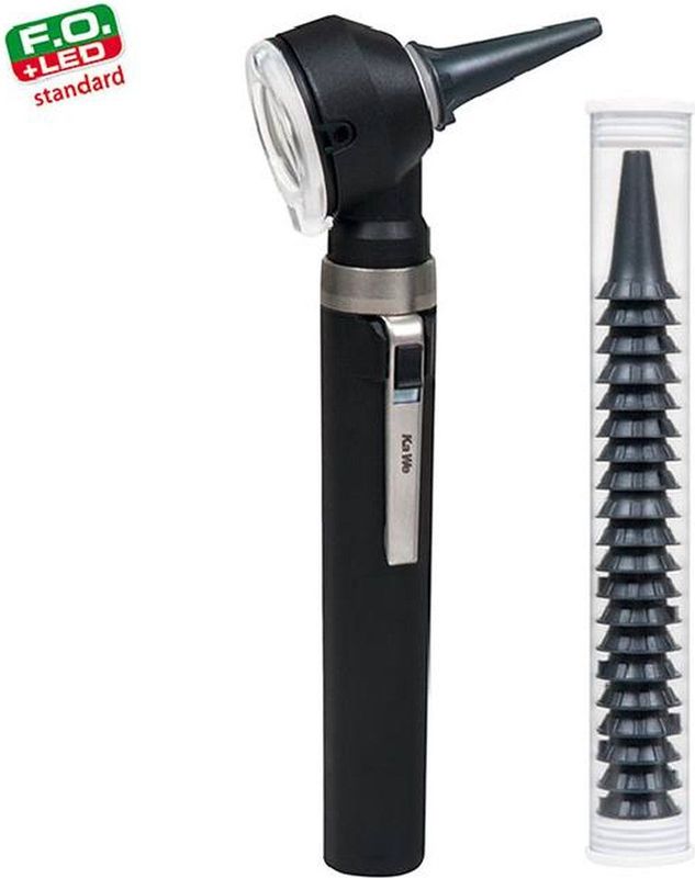 KaWe Otoscoop Fiber Optic Piccolight F.O. LED , zwart
