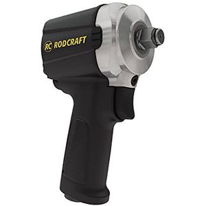 RODCRAFT - 1/2"" compacte slagschroevendraaier RC2203, extra kort: 90mm, 1.254Nm losmoment, perfect uitgebalanceerd gewicht van 1,1 kg