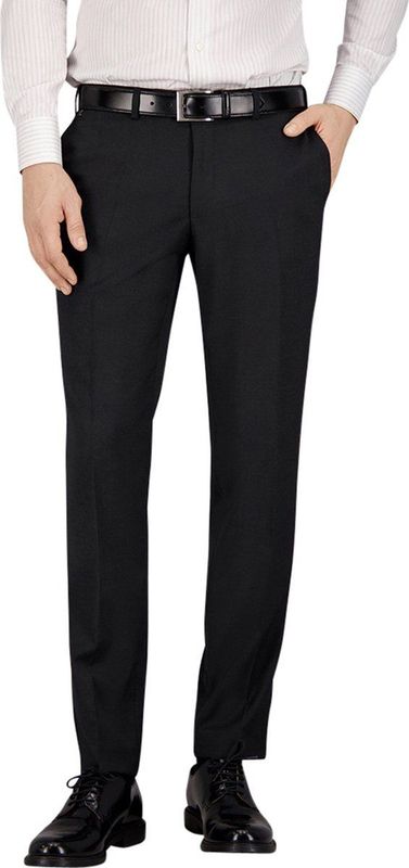 Gardeur - Pantalon - Donkergrijs - Katoen/Polyester/Wol