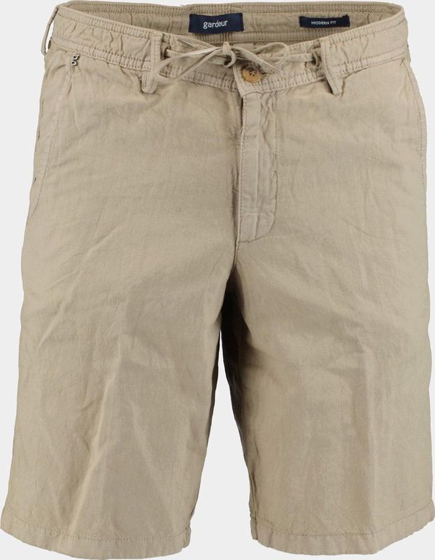 Gardeur - Korte Broek - Groen - 55% Katoen 45% Linnen