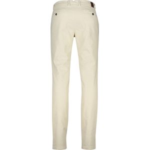 Gardeur - Ecru Katoenen Broek - Slim Fit - Effen - Duurzaam Materiaal