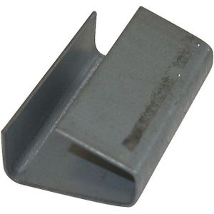 ratioform Sluitzegels, verzinkt, voor PP-band, breedte 16 mm, VE = 2000 stuks