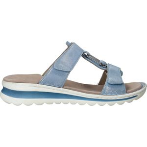 Ara - TAMPA - Slippers - Azuurblauw - Metallic - Sleehak