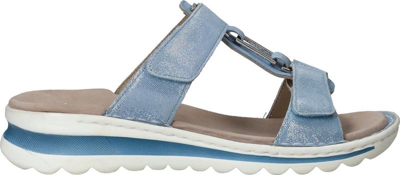Ara - TAMPA - Slippers - Azuurblauw - Metallic - Sleehak