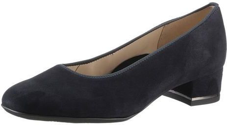 Pumps - Zwart - Suède - Blokhak