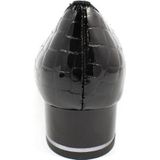 Ara - Pumps - Zwart - Reptielenreliëf - Blokhak