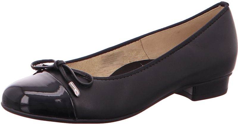 ARA - Bari - Ballerina's - Zwart - Leer