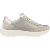 ARA - Sneakers Laag - Lichtbeige / Grijs / Zilver - Leer / Suède