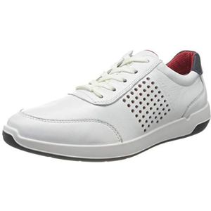 ARA Patrick 1137017 Sneakers voor heren, Wit Wit Rood Blauw 08, 47 EU