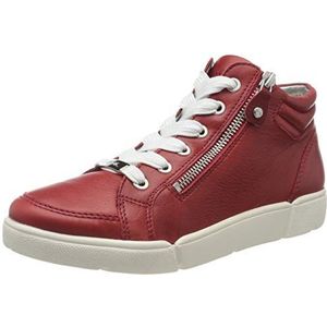ARA Rome Mid-cut Sneakers voor dames, rood, 36 EU