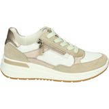 Ara - Garda - Sleehaksneaker - Lichtbeige/Wit - Verwisselbaar Voetbed