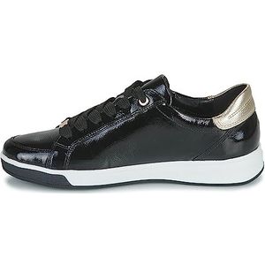 ARA OSAKA Lowcut sneakers voor dames, zwart platina, 41.5 EU