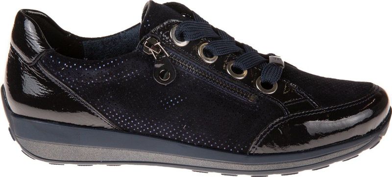 ARA - Osaka - Lage Sneakers - Nachtblauw - Verwisselbare Binnenzool - Superzacht Bamboe