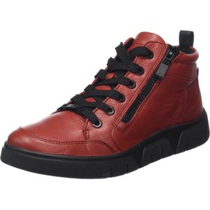 Ara 1224453 - VeterlaarzenHoge sneakersDames sneakersDames veterschoenenHalf-hoge schoenen - Kleur: Rood - Maat: 38.5