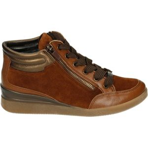 Ara 1243303 - Volwassenen VeterlaarzenHalf-hoge schoenen - Kleur: Cognac - Maat: 39